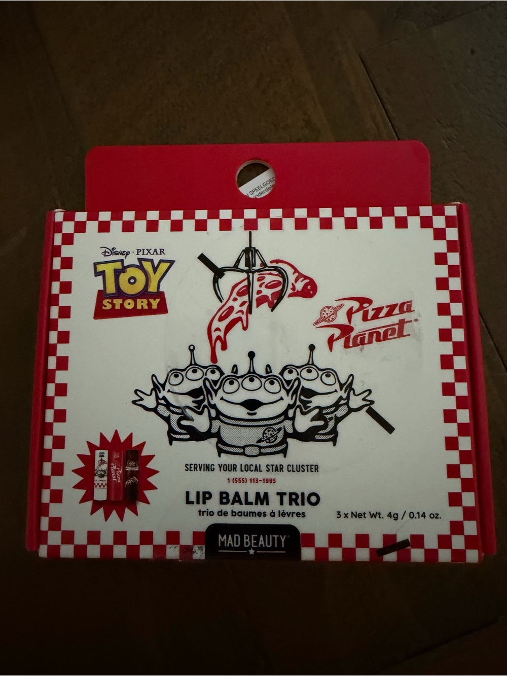 Toy Story Lip Balm Set Of 3 Lip Balms Chapsticks New Pizza Planet